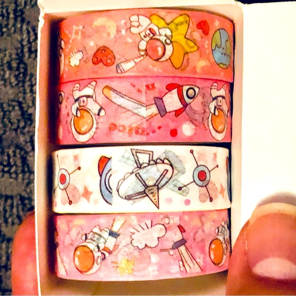 🌟SET OF 4 KAWAII WASHI TAPE🌟 - Picture 2 of 2